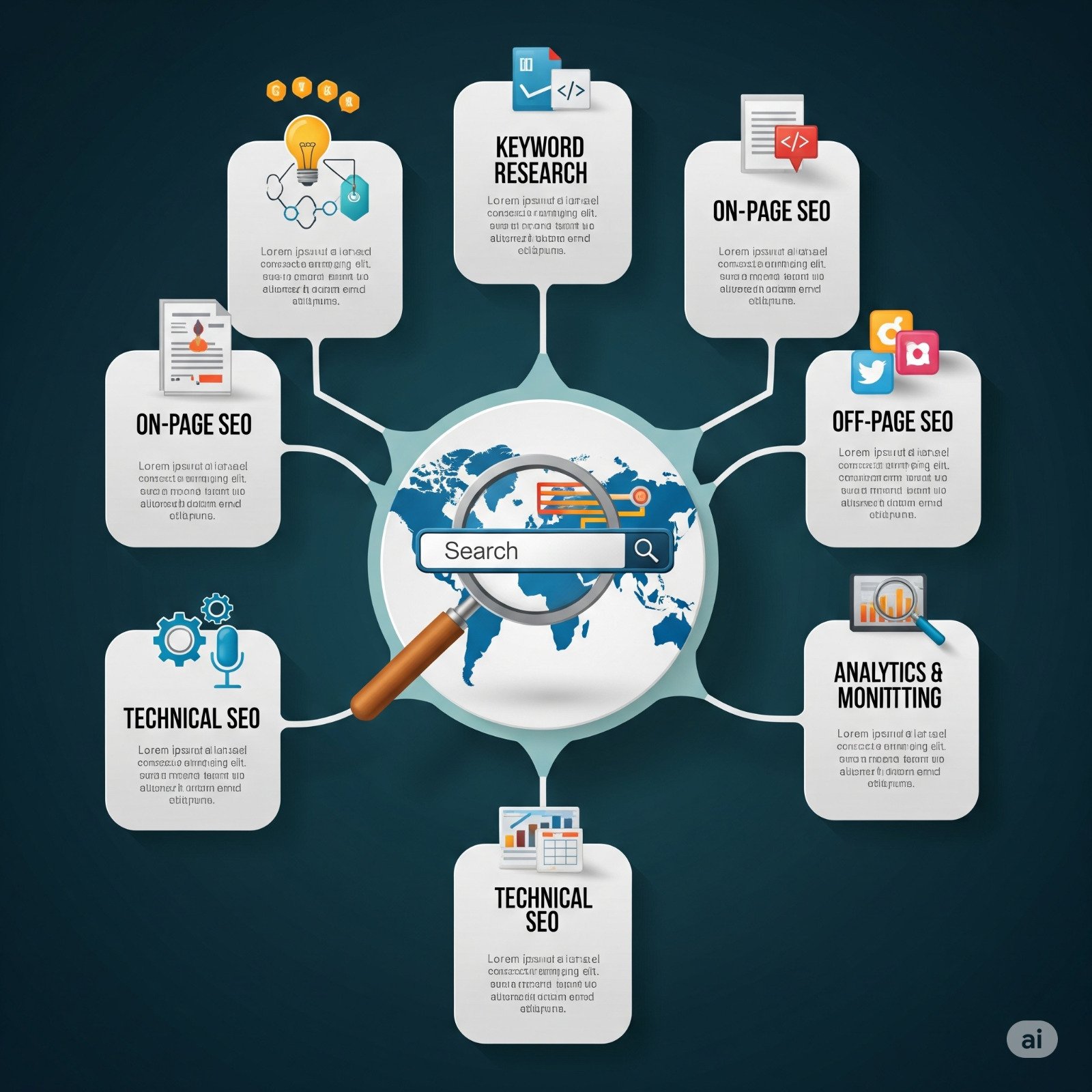 صورة توضح تقنيات التدقيق اللغوي المتقدمة