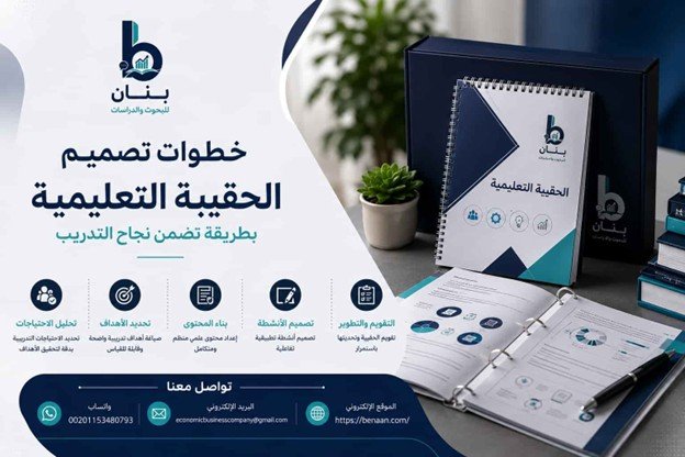 خطوات تصميم الحقيبة التعليمية - شركة بنان Benaan